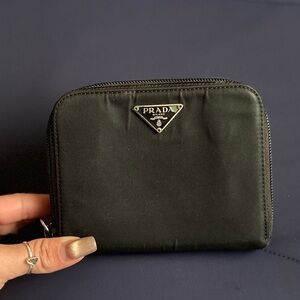 Prada Black Compact Wallet